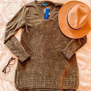 NWT Apt. 9 Velour Sweater Dark Green Size Small